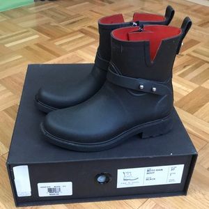 Rag & Bone Moto Rain Boots Black US 7/ 37